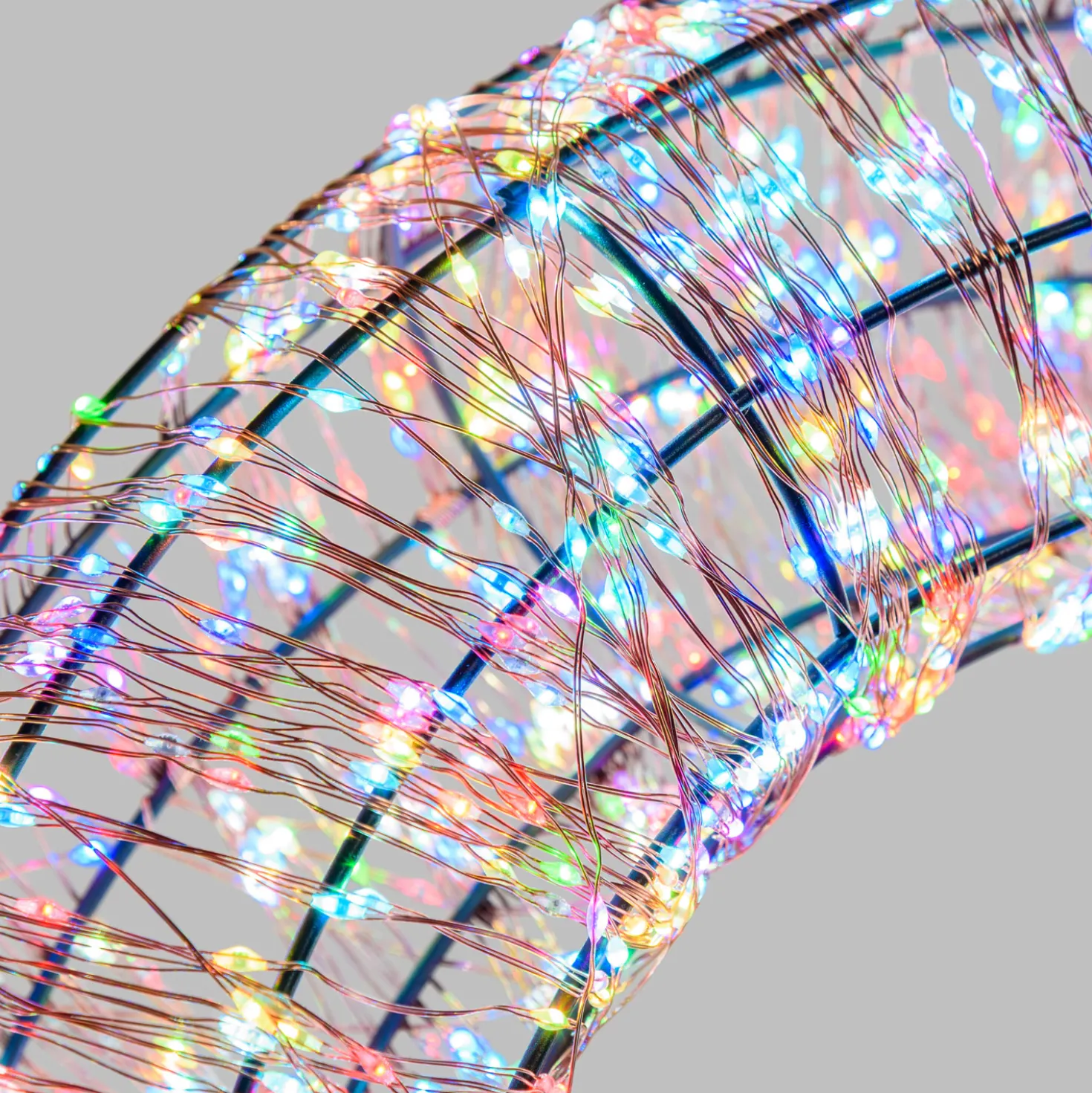 Corona 3D, Ø 55 cm, 3000 Micro led RGB cambiacolore, uso interno
