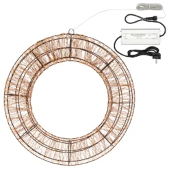 Corona 3D, Ø 55 cm, 3000 Micro led RGB cambiacolore, uso interno