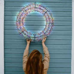 Corona 3D, Ø 55 cm, 3000 Micro led RGB cambiacolore, uso interno