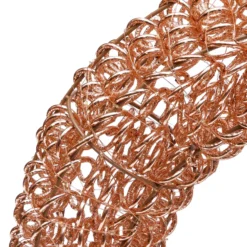 Corona 3D Rose Gold, filo a spirale, ∅70 cm, 960 microled bianco caldo