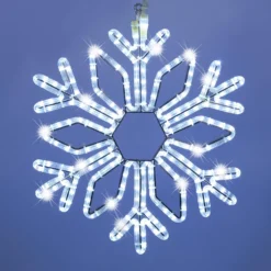 Cristallo di Neve in tubo luminoso, 52 x h 60 cm, 244 led bianco freddo