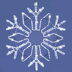 Cristallo di Neve in tubo luminoso, 87 x h 100 cm, 427 led bianco freddo