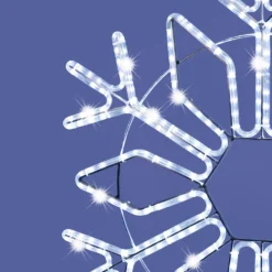 Cristallo di Neve in tubo luminoso, 87 x h 100 cm, 427 led bianco freddo