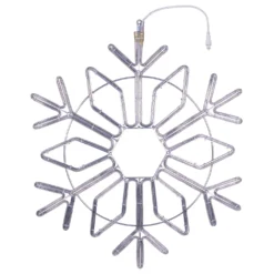 Cristallo di Neve in tubo luminoso, 87 x h 100 cm, 427 led bianco freddo