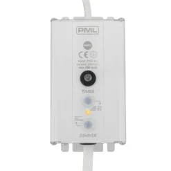 Dimmer e timer per decorazioni PML IP67, max 400 watt, cavo bianco