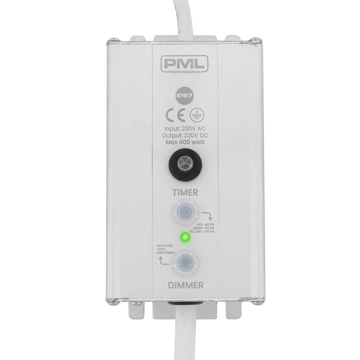 Dimmer e timer per decorazioni VINTAGE LED PRO, max 400 watt, cavo bianco