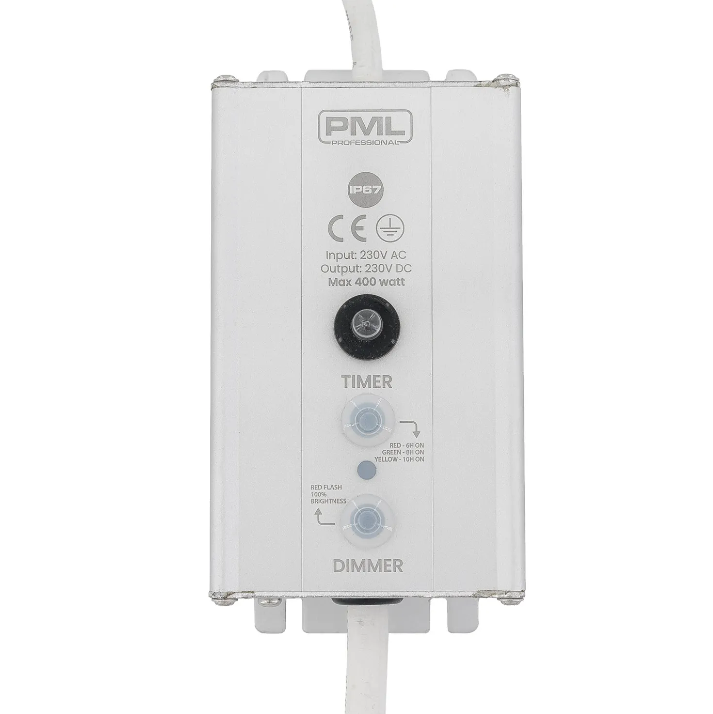 Dimmer e timer per decorazioni VINTAGE LED PRO, max 400 watt, cavo bianco