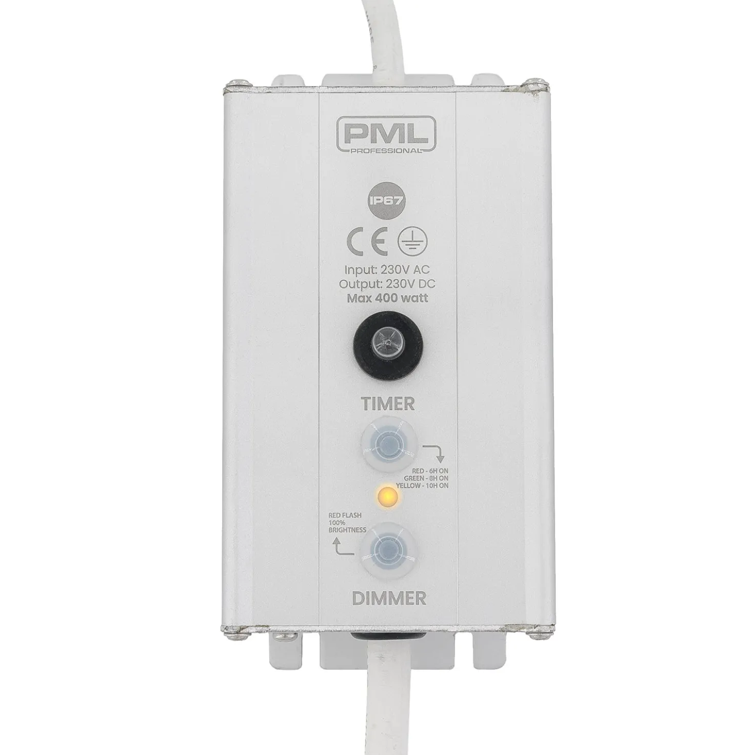 Dimmer e timer per decorazioni VINTAGE LED PRO, max 400 watt, cavo bianco