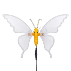 Farfalla in tubo ultraluminoso, 32 cm, 156 led bianco caldo