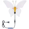 Farfalla in tubo ultraluminoso, 40 cm, 244 led bianco caldo, con movimento ali