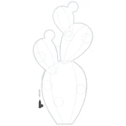 Fico d'India in tubo led effetto neon, 158 cm