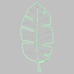 Foglia Tropicale Verde in tubo led effetto neon, 114 cm