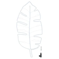 Foglia Tropicale Verde in tubo led effetto neon, 114 cm