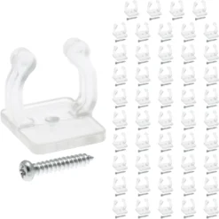 50 ganci di fissaggio tubo luminoso Led Neon monofacciale