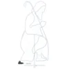 Giuseppe in tubo effetto neon, led bianco caldo