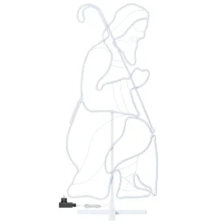 Giuseppe in tubo effetto neon, led bianco caldo