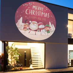 Gobo Babbo Natale con elfo e renna