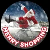 Gobo Babbo Natale su carrello Merry Shopping
