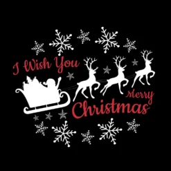 Gobo I Wish You Merry Christmas per proiettori professionali, Ø37-23 mm