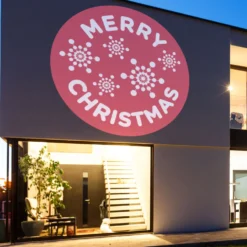 Gobo Merry Christmas con cristalli