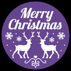 Gobo Merry Christmas con Renne e Cristalli