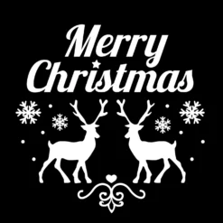 Gobo Merry Christmas con renne e cristalli