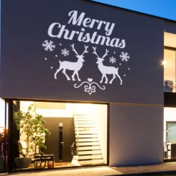Gobo Merry Christmas con renne e cristalli