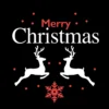 Gobo Merry Christmas con renne e cristallo