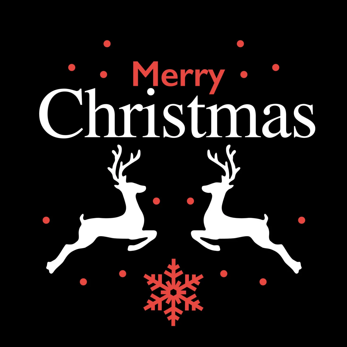 Gobo Merry Christmas con renne e cristallo