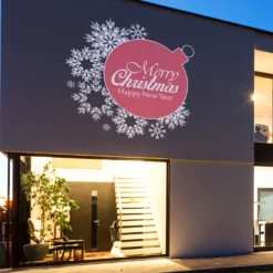 Gobo Sfera con Cristalli Merry Christmas Happy New Year