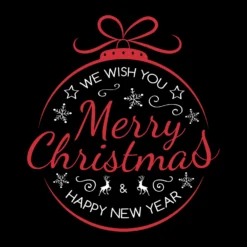 Gobo Sfera We Wish You Merry Christmas Happy New Year, Ø37-23 mm