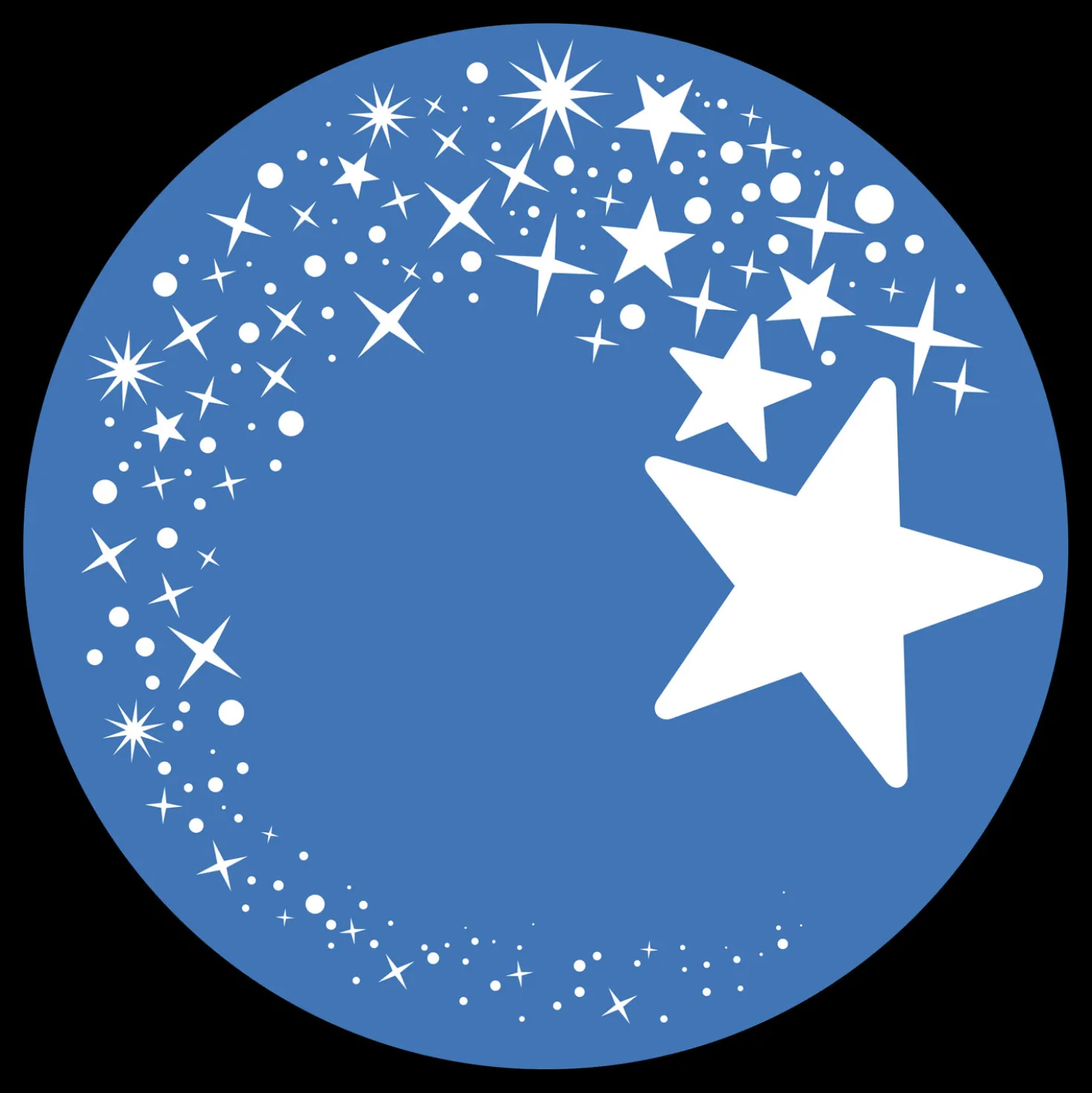 Gobo Stella cometa a spirale di stelle