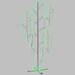 Lampada decorativa Cactus neon h 120 cm