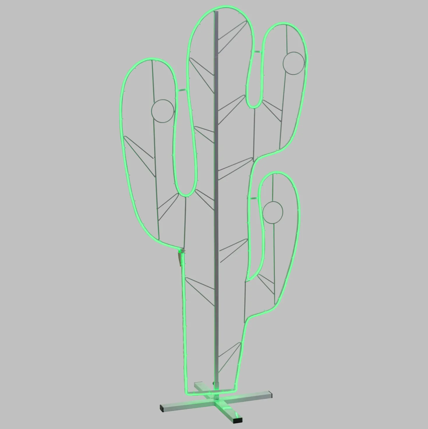 Lampada decorativa Cactus neon h 120 cm
