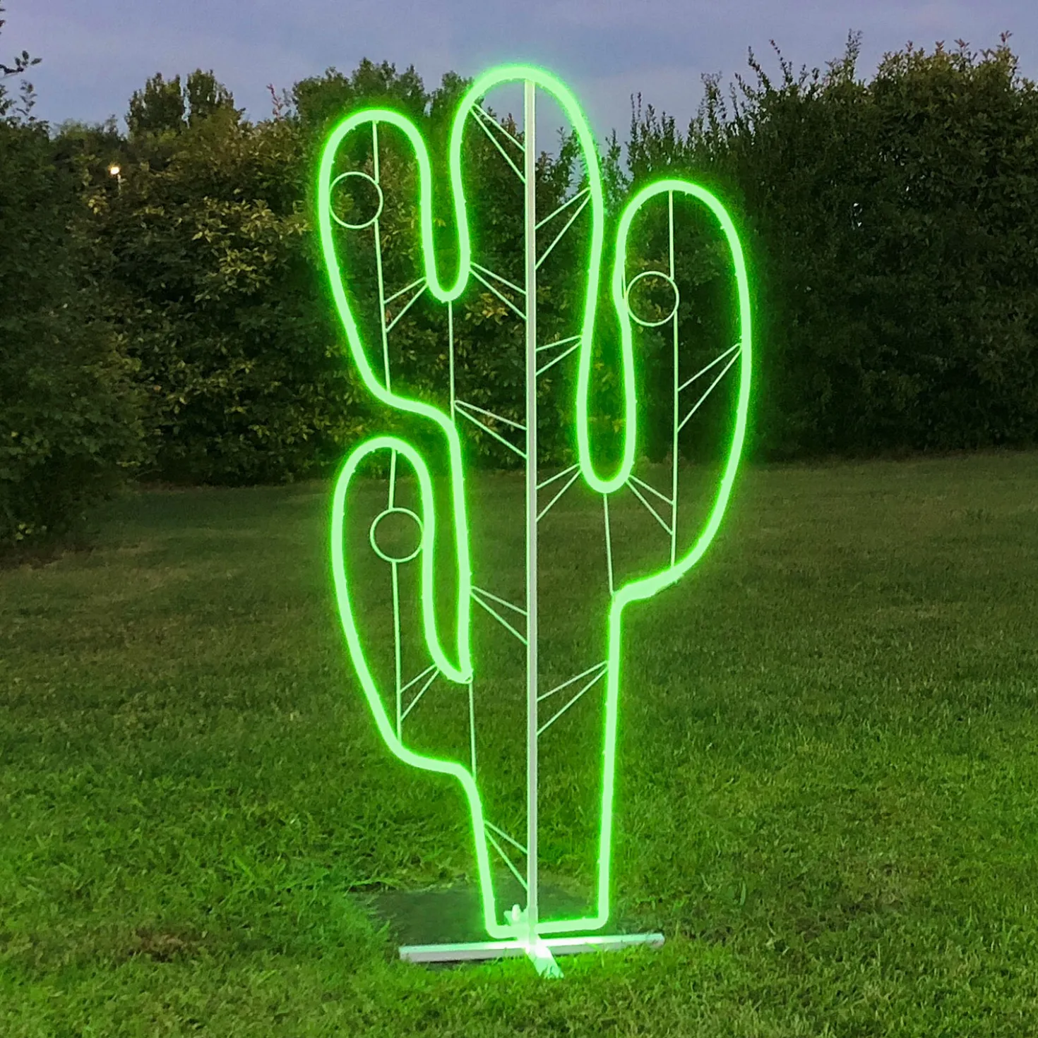 Lampada decorativa Cactus neon h 165 cm