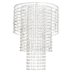 Lampadario decorativo a cascata, 1980 sfere LED bianco caldo