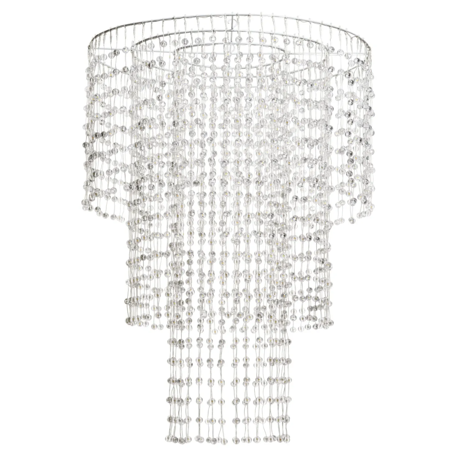 Lampadario decorativo a cascata, 1980 sfere LED bianco caldo