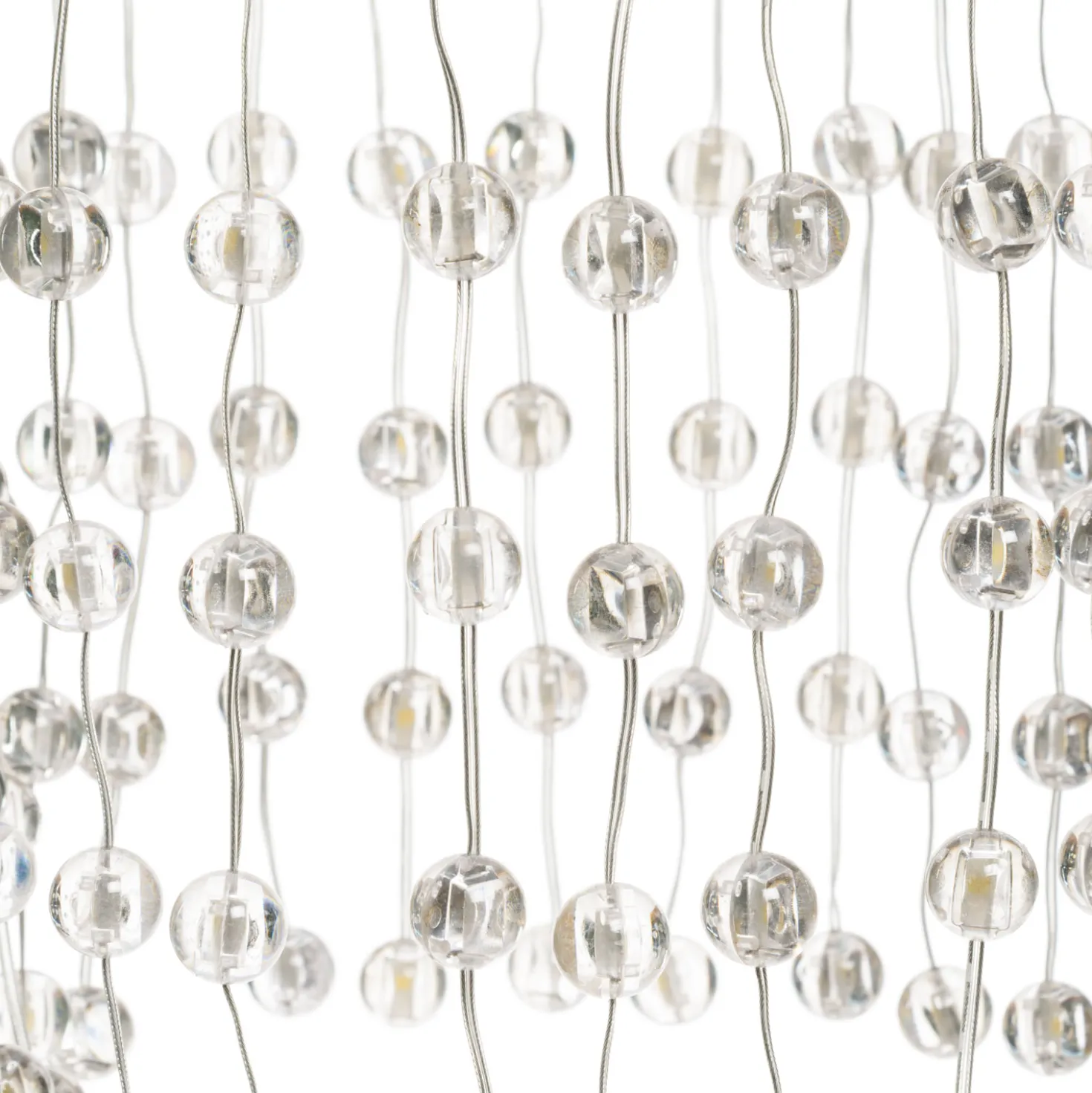 Lampadario decorativo a cascata, 574 sfere LED bianco caldo