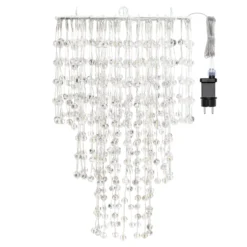 Lampadario decorativo a cascata, 574 sfere LED bianco caldo