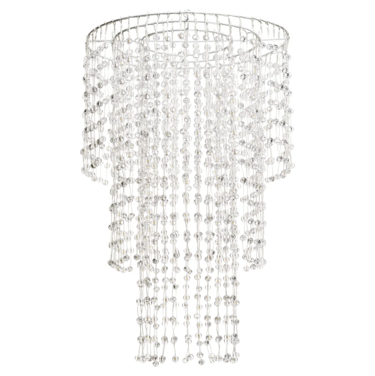 Lampadario decorativo a cascata, 1352 sfere LED bianco caldo