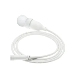 Lampadina da 1,2 Watt globo Ø 45 mm in plastica bianca a sospensione, 1 metro di cavo bianco
