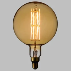 Lampadina led di 8 watt globo Ø 200 mm dimmerabile a sospensione, 2 m di cavo bianco