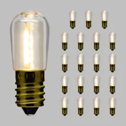 20 lampadine filament led bianco caldo E14