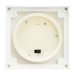 Lanterna bianco antico con candela, led bianco caldo (24 cm)