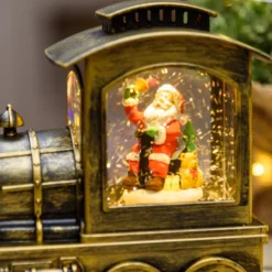 Locomotiva Trenino con glitter scintillante nell'acqua a batteria