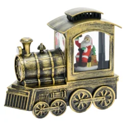 Locomotiva Trenino con glitter scintillante nell'acqua a batteria