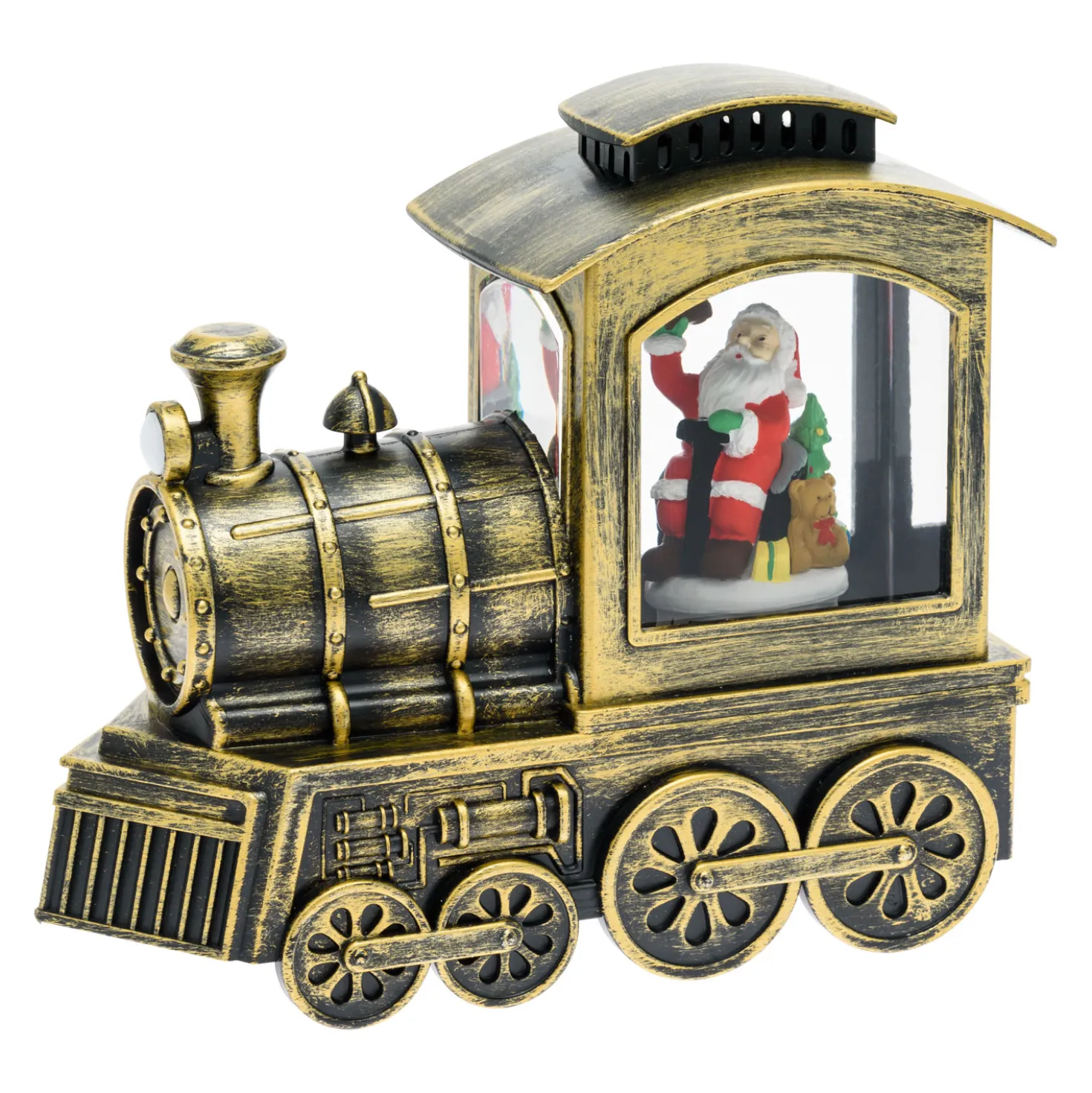 Locomotiva Trenino con glitter scintillante nell'acqua a batteria