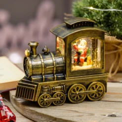 Locomotiva Trenino con glitter scintillante nell'acqua a batteria