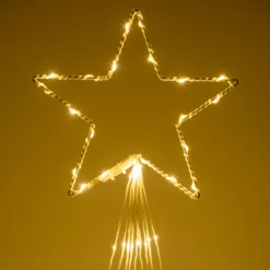 Magic Albero Stella Cometa, 3 m, gocce di luce led bianco caldo