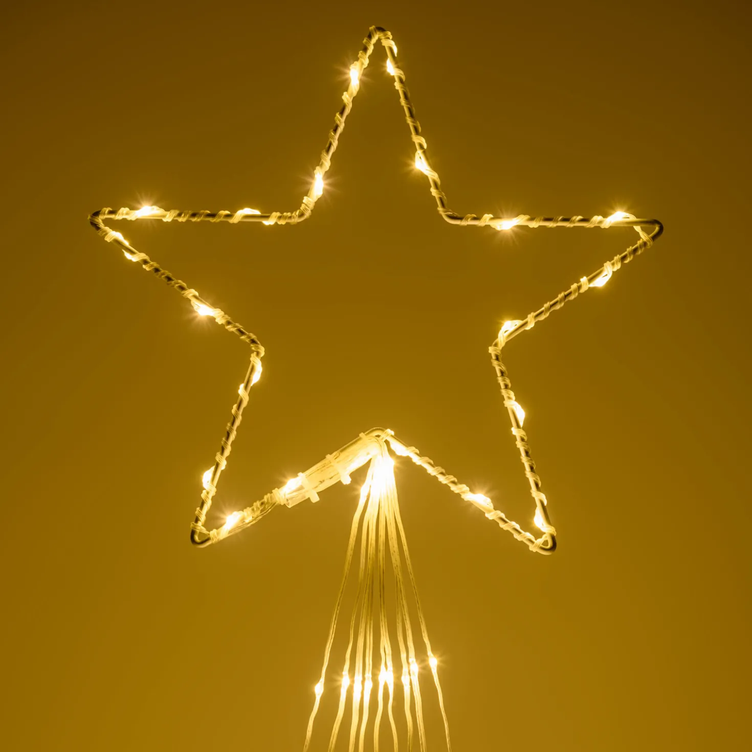 Magic Albero Stella Cometa, 3 m, gocce di luce led bianco caldo